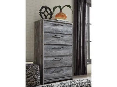 Signature Design by Ashley Baystorm King Storage Bed, Dresser, Mirror, Chest and 2 Nightstands - B221B86