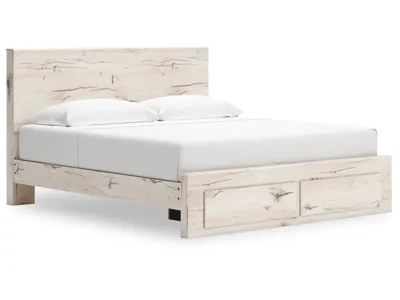 Signature Design by Ashley Lawroy King Panel Storage Bed, Dresser, Mirror and Nightstand - B2310B46