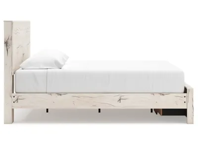 Signature Design by Ashley Lawroy King Panel Storage Bed, Dresser, Mirror and Nightstand - B2310B46
