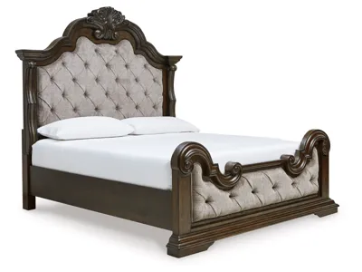 Signature Design by Ashley Maylee King Upholstered Bed, Dresser and 2 Nightstands - B947B14
