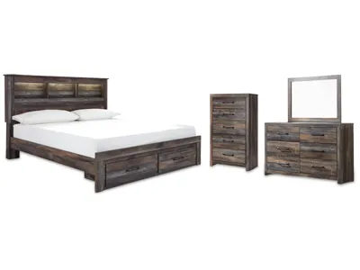 Signature Design by Ashley Drystan King Storage Bed, Dresser, Mirror and Chest - B211B99