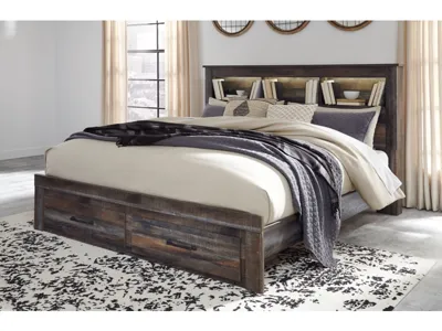 Signature Design by Ashley Drystan King Storage Bed, Dresser, Mirror and Chest - B211B99