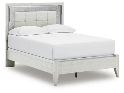 Signature Design by Ashley Zyniden Full Upholstered Panel Bed and Nightstand - B2114B22