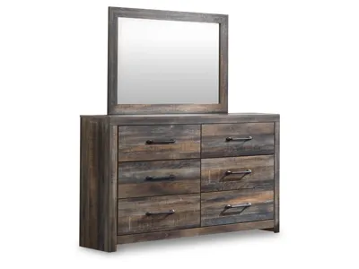 Signature Design by Ashley Drystan King Panel Bed, Dresser, Mirror and 2 Nightstands - B211B101