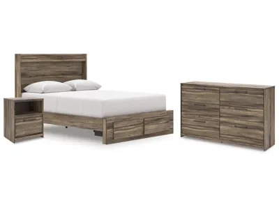 Signature Design by Ashley Elbrim Queen Panel Storage Bed, Dresser and Nightstand - PCB2005B12