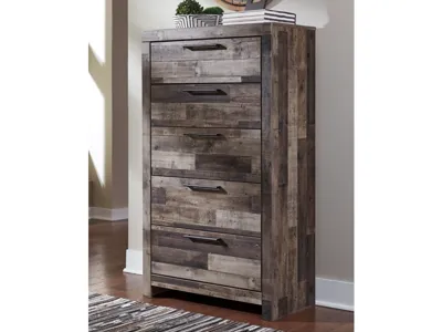 Signature Design by Ashley Derekson King Panel Storage Bed, Dresser, Mirror, Chest and Nightstand - B200B74