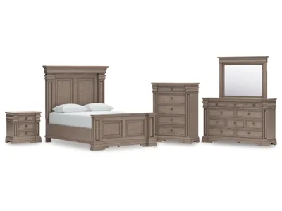 Signature Design by Ashley Blairhurst Queen Panel Bed, Dresser, Mirror, Chest and Nightstand - B916B8