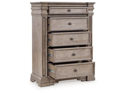 Signature Design by Ashley Blairhurst Queen Panel Bed, Dresser, Mirror, Chest and Nightstand - B916B8