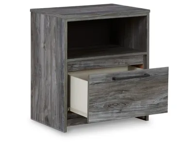 Signature Design by Ashley Baystorm Queen Panel Storage Bed and Nightstand - B221B87