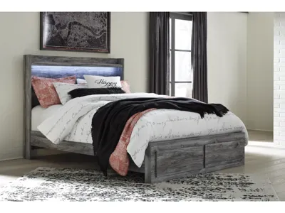 Signature Design by Ashley Baystorm Queen Panel Storage Bed and Nightstand - B221B87