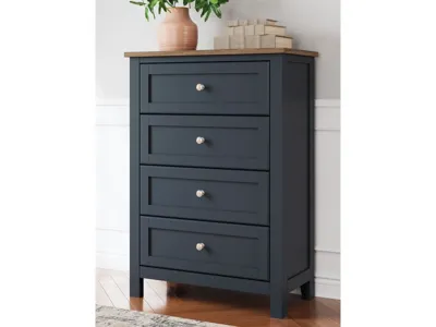 Signature Design by Ashley Landocken Twin Panel Bed, Chest and Nightstand - B414B19