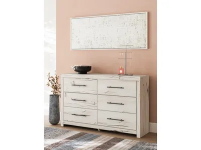 Signature Design by Ashley Lawroy Queen Storage Bed, 2 Dressers, Mirror and 2 Nightstands - B2310B49