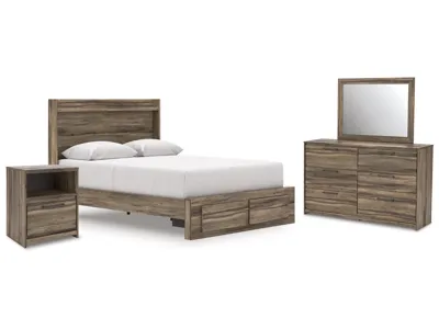 Signature Design by Ashley Elbrim Queen Panel Storage Bed, Dresser, Mirror and Nightstand - PCB2005B13