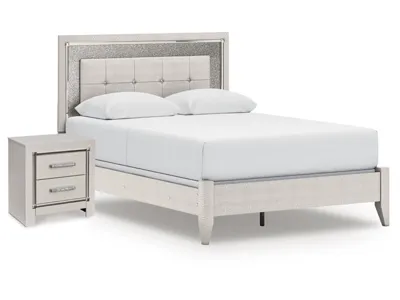 Signature Design by Ashley Zyniden Queen Panel Bed and Nightstand - B2114B23