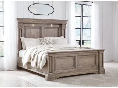 Signature Design by Ashley Blairhurst King Panel Bed, Dresser, Mirror and Nightstand - B916B9