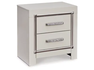 Signature Design by Ashley Zyniden Full Upholstered Panel Bed, Dresser, Mirror and 2 Nightstands - B2114B24