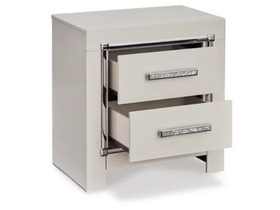 Signature Design by Ashley Zyniden Full Upholstered Panel Bed, Dresser, Mirror and 2 Nightstands - B2114B24