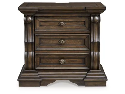 Signature Design by Ashley Maylee Queen Upholstered Panel Bed, Dresser, Mirror and Nightstand - B947B18