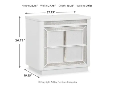 Signature Design by Ashley Chalanna Queen Panel Storage Bed and Nightstand - B822B8