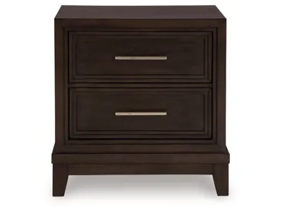 Signature Design by Ashley Neymorton Queen Upholstered Panel Bed, Dresser, Mirror and Nightstand - B618B10