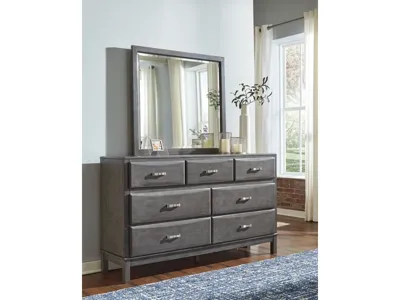 Signature Design by Ashley Caitbrook Full Storage Bed, Dresser, Mirror and Nightstand - B476B40