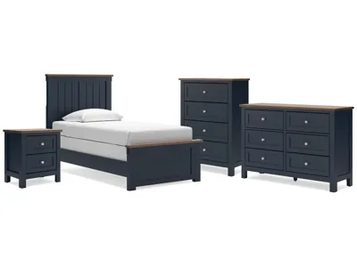 Signature Design by Ashley Landocken Twin Panel Bed, Dresser, Chest and Nightstand - B414B20