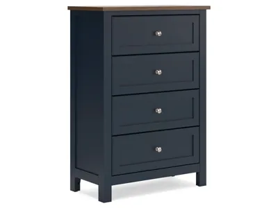Signature Design by Ashley Landocken Twin Panel Bed, Dresser, Chest and Nightstand - B414B20
