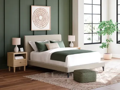 Signature Design by Ashley Cielden Queen Upholstered Bed, Dresser and 2 Nightstands - B1199B20