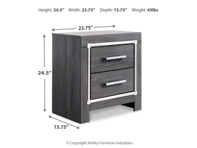 Signature Design by Ashley Lodanna Queen Panel Bed and Nightstand - B214B56