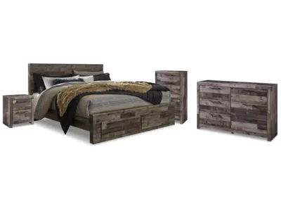 Signature Design by Ashley Derekson King Panel Bed, Dresser, Chest and Nightstand - B200B81