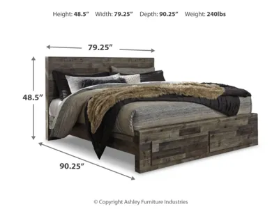 Signature Design by Ashley Derekson King Panel Bed, Dresser, Chest and Nightstand - B200B81