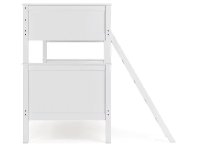 Signature Design by Ashley Nextonfort Twin over Twin Bunk Bed and 2 Twin Mattresses - B396B15