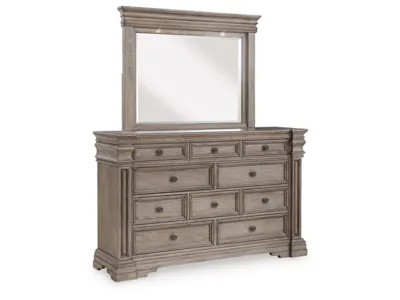 Signature Design by Ashley Blairhurst Queen Panel Bed, Dresser, Mirror and 2 Nightstands - B916B10