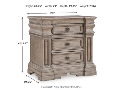 Signature Design by Ashley Blairhurst Queen Panel Bed, Dresser, Mirror and 2 Nightstands - B916B10