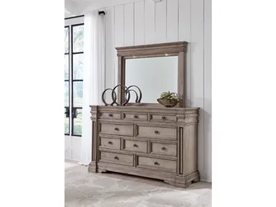 Signature Design by Ashley Blairhurst Queen Panel Bed, Dresser, Mirror and 2 Nightstands - B916B10