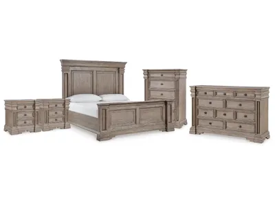 Signature Design by Ashley Blairhurst King Panel Bed, Dresser, Chest and 2  Nightstands - B916B11