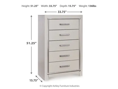 Signature Design by Ashley Zyniden King Upholstered Panel Bed, Dresser, Mirror, Chest and Nightstand - B2114B25
