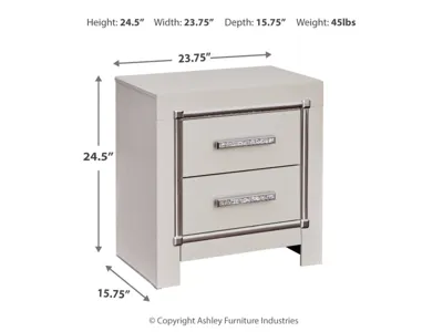 Signature Design by Ashley Zyniden King Upholstered Panel Bed, Dresser, Mirror, Chest and Nightstand - B2114B25