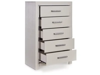 Signature Design by Ashley Zyniden Full Panel Bed, 2 Chests and Nightstand - B2114B26