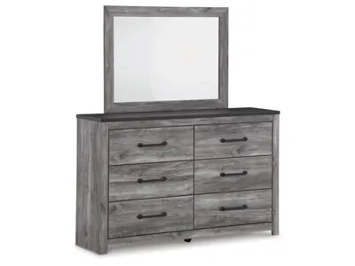 Signature Design by Ashley Bronyan King Panel Bed, Dresser, Mirror and Nightstand - B1290B9