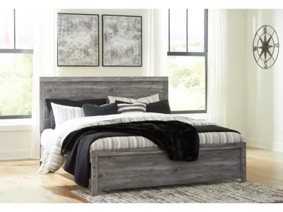 Signature Design by Ashley Bronyan King Panel Bed, Dresser, Mirror and Nightstand - B1290B9