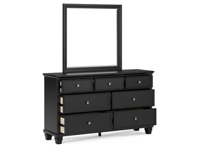 Signature Design by Ashley Lanolee Queen Panel Bed, Dresser, Mirror and Nightstand - B687B15