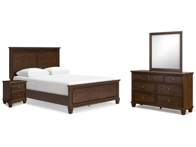 Signature Design by Ashley Danabrin Queen Panel Bed, Dresser, Mirror and Nightstand - B685B15