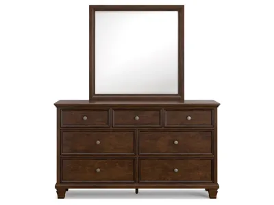 Signature Design by Ashley Danabrin Queen Panel Bed, Dresser, Mirror and Nightstand - B685B15