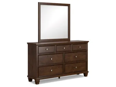 Signature Design by Ashley Danabrin Queen Panel Bed, Dresser, Mirror and Nightstand - B685B15