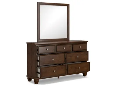 Signature Design by Ashley Danabrin Queen Panel Bed, Dresser, Mirror and Nightstand - B685B15