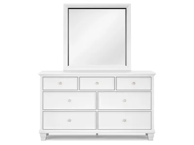 Signature Design by Ashley Fortman King Panel Bed, Dresser, Mirror, Chest and Nightstand - B680B18