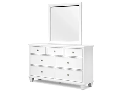 Signature Design by Ashley Fortman King Panel Bed, Dresser, Mirror, Chest and Nightstand - B680B18