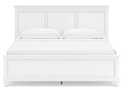 Signature Design by Ashley Fortman King Panel Bed, Dresser, Mirror, Chest and Nightstand - B680B18