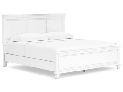 Signature Design by Ashley Fortman King Panel Bed, Dresser, Mirror, Chest and Nightstand - B680B18